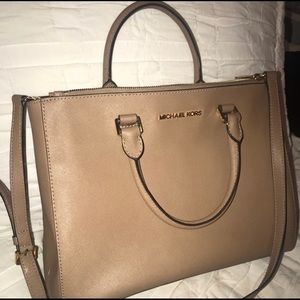 Michael Kors camel handbag